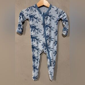 Kickee Pants bamboo Sea Horse Dragon zippered footie 3-6 months